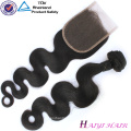 Cuticle Aligned Natural Black Color Hair Products For Black Women Lace Closure